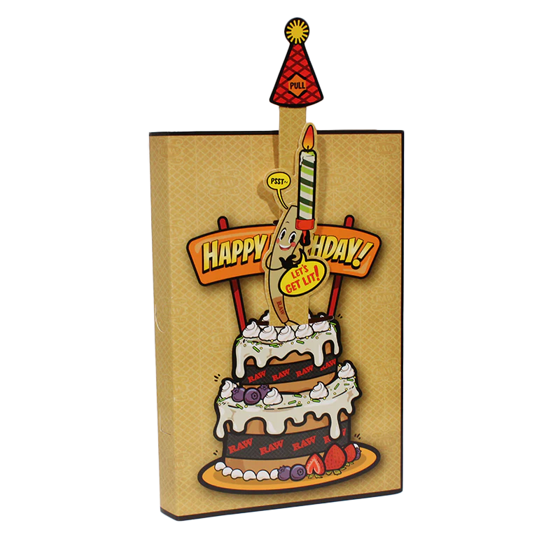 RAW Pop-Up Birthday Cards - 5 Pack