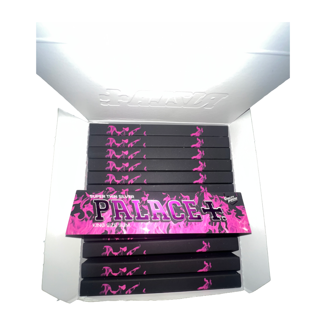 Palace X Rizla Silver King Size Rolling Papers With Tips (Pink Edition) - Single Booklets