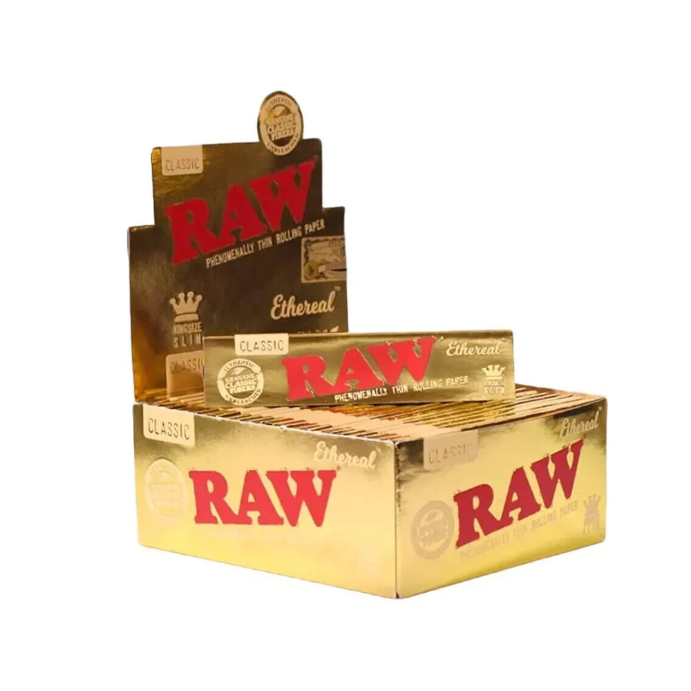 *EU IMPORT* RAW Gold Ethereal (King Size Slim) - Box of 50