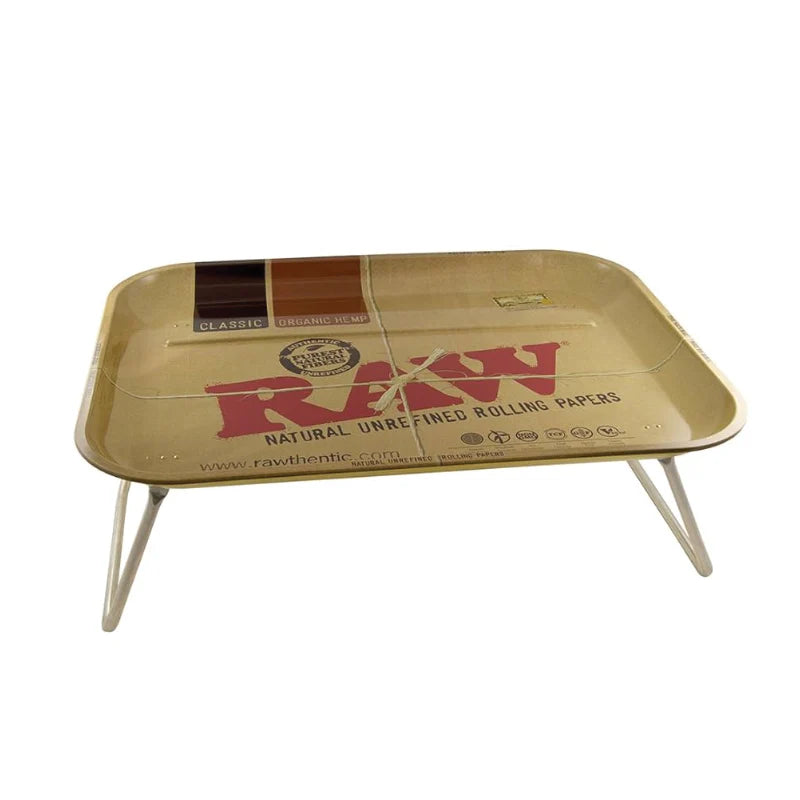 RAW Metal XXL Rolling Tray With Legs (50.5 x 38.5cm) (Boxed)