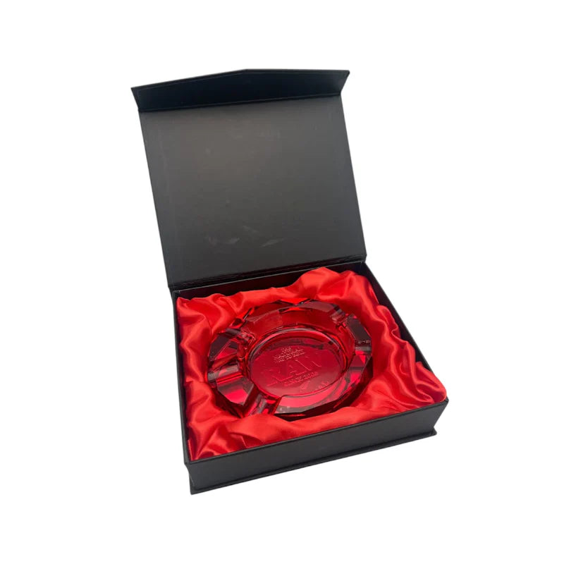 *NEW* RAW Ruby Red Glass Ashtray